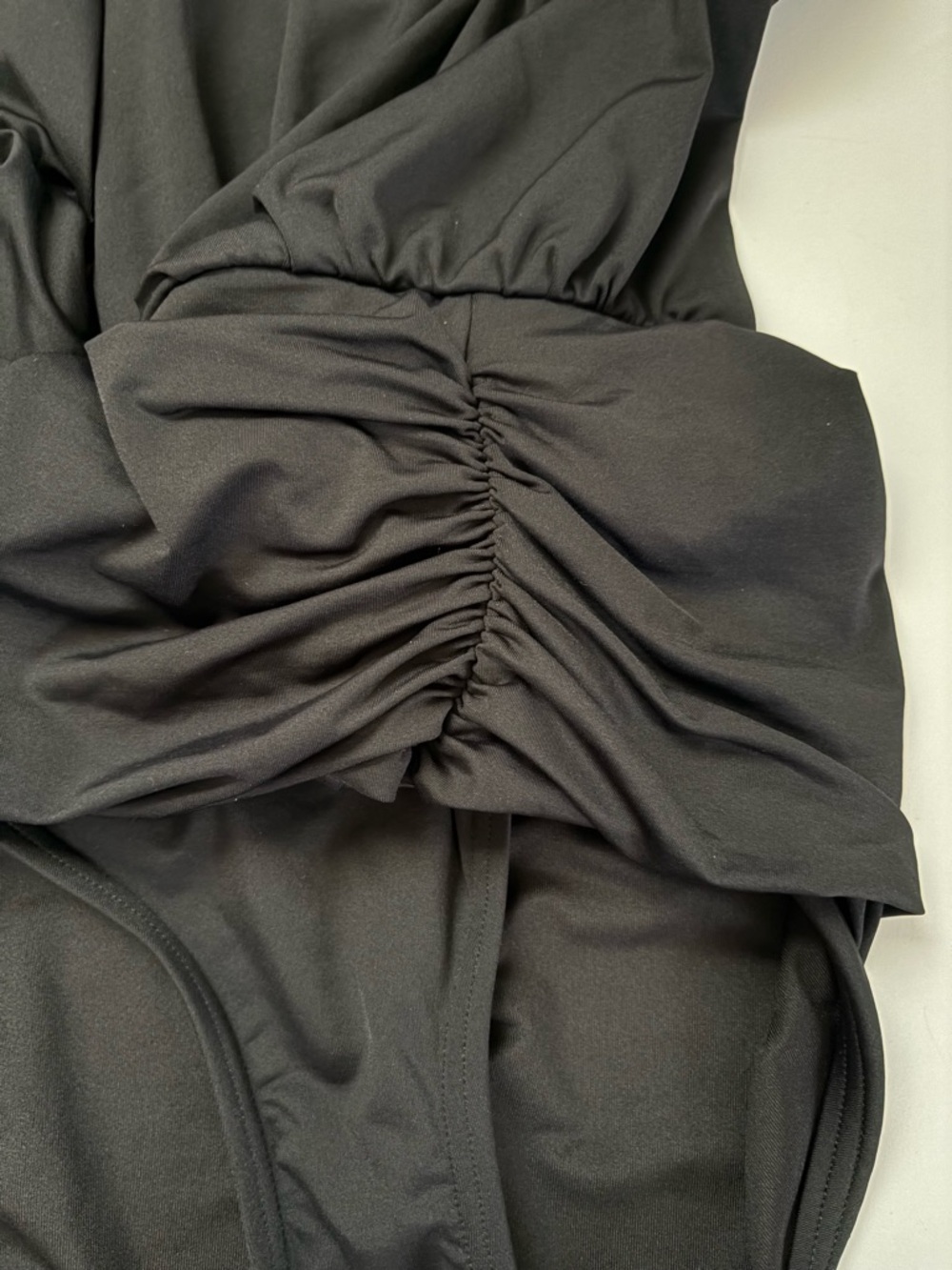 Banana Republic XL Black Halter One-Piece Swimsuit with Ruched Waist - Picture 6 of 9
